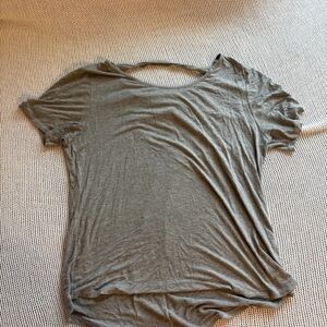 Elegant Gray Short Sleeve Women's Tee